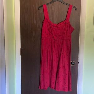 Red anchor dress